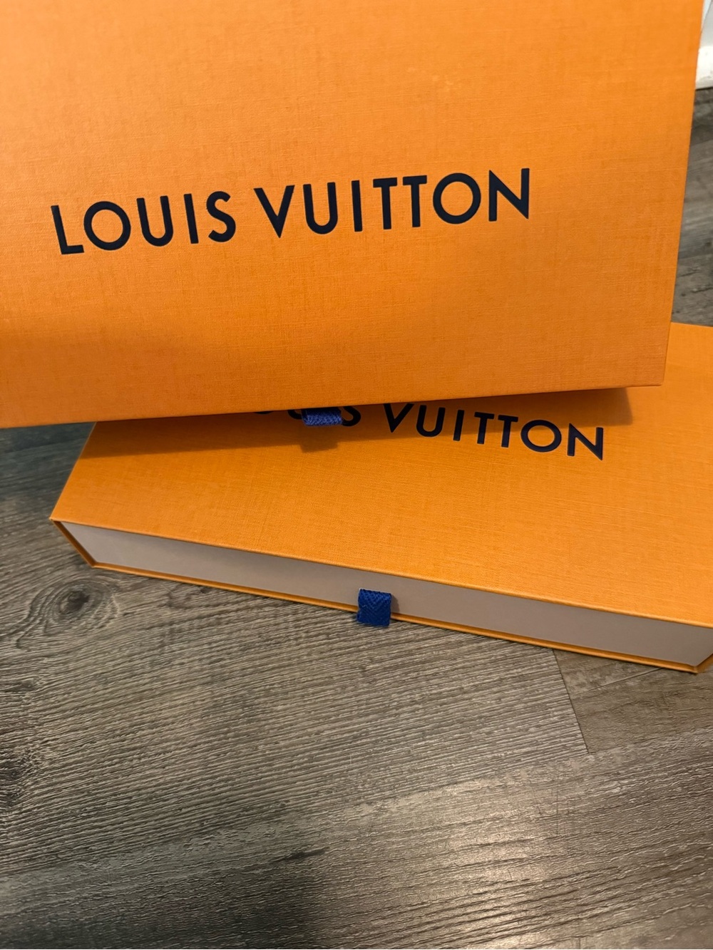 Louis Vuitton authentic wallet size gift boxes with one dust bag